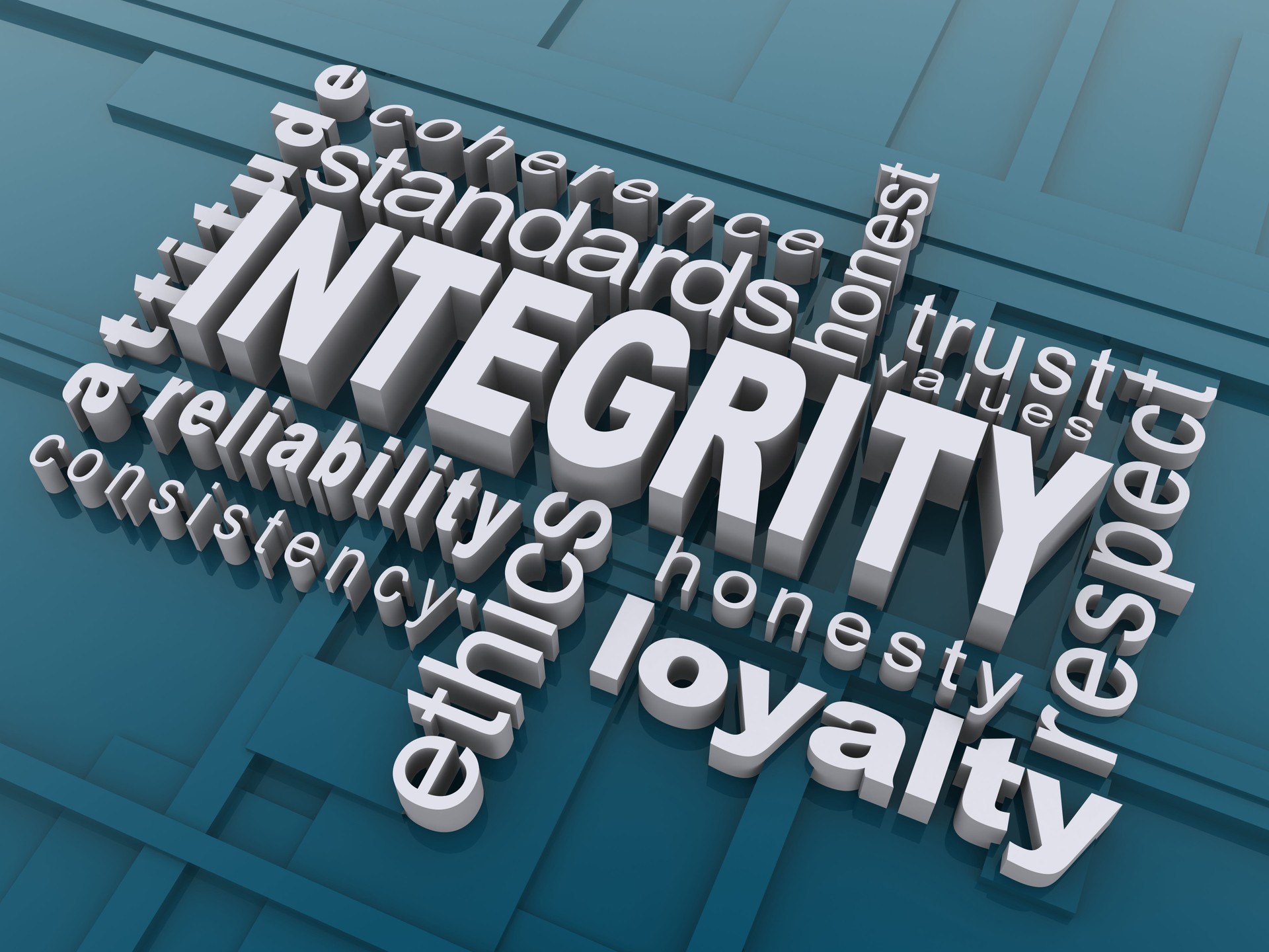 Integrity word cloud